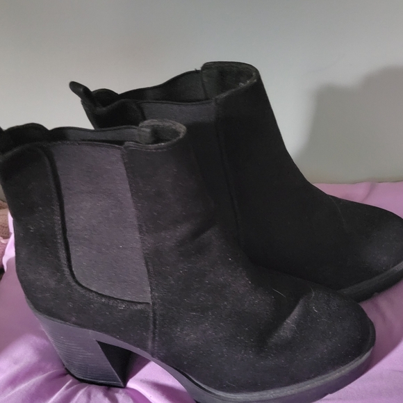 ASOS womens platform suede boots size 10 - Picture 2 of 4